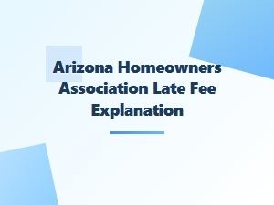 Arizona Hoa Late Fee Explanation Letter