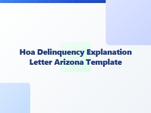 Arizona Hoa Enforcement Letter Template