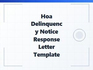Arizona Hoa Enforcement Response Letter Template