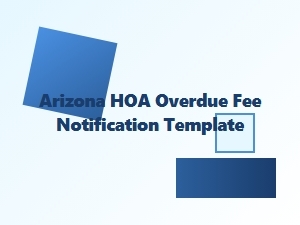 Arizona Hoa Late Fee Notification Template