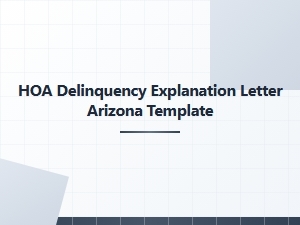 Arizona Hoa Late Fee Explanation Letter Template