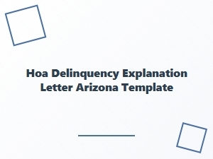 Arizona Hoa Violation Letter Template