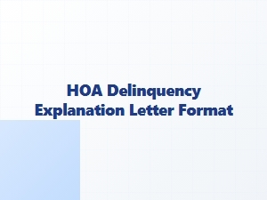 Arizona Hoa Violation Letter Format