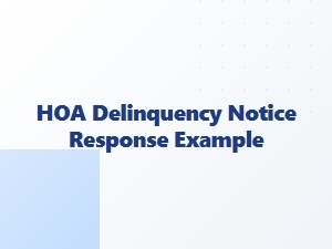 Arizona Hoa Violation Letter Response Example