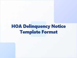 Hoa Delinquency Notice Template Format