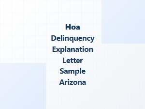 Hoa Payment Reminder Template Arizona