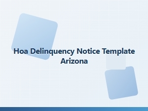 Hoa Payment Reminder Template Arizona